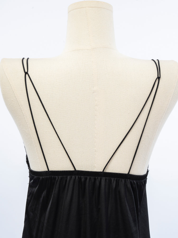 Soft Satin Lace Slip Dress