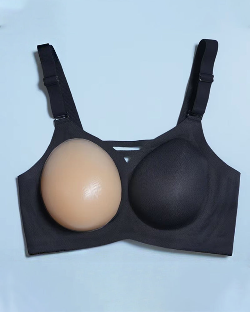 Seamless Bra with Removable Silicone Inserts – Natural Lift & Comfort
