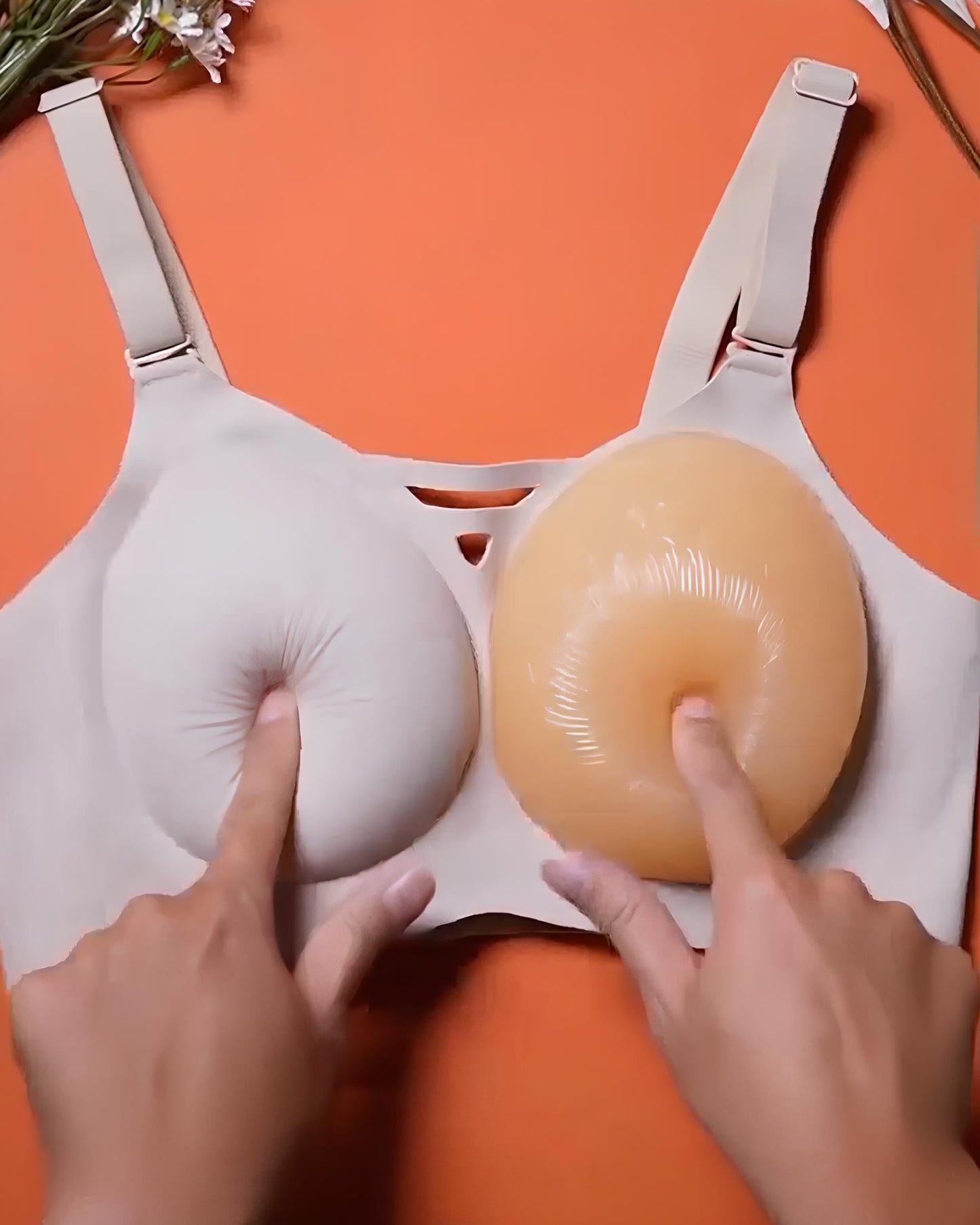 Seamless Bra with Removable Silicone Inserts – Natural Lift & Comfort