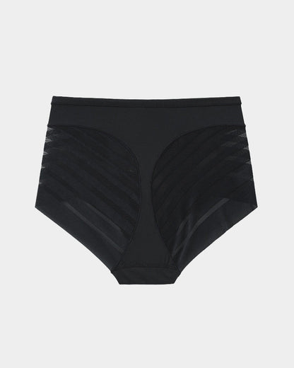 Seamless Breathable Lace Mid-Rise Panties