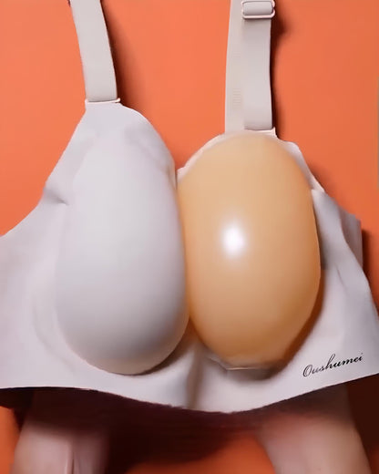 Seamless Bra with Removable Silicone Inserts – Natural Lift & Comfort