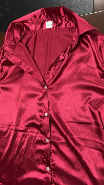 Hyggeshe —Sexy Deep V Lace Tassel Suspender Dress and Thong Pajama Set