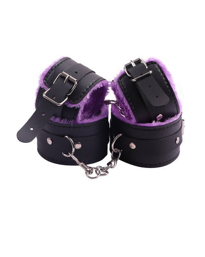 10-Piece Plush Leather Bondage Set