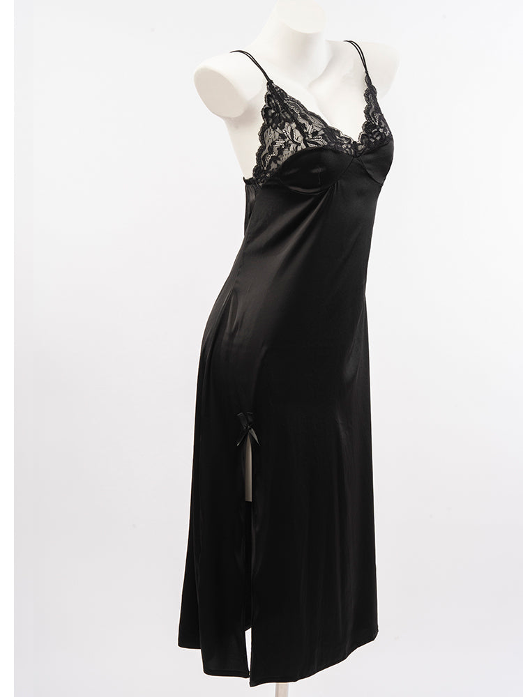 Soft Satin Lace Slip Dress