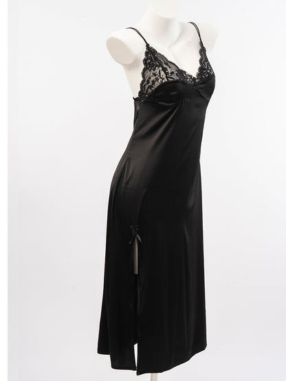 Soft Satin Lace Slip Dress