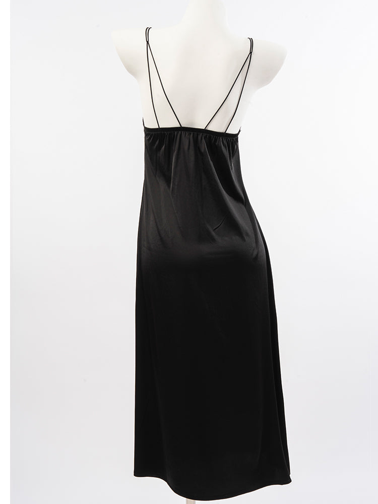 Soft Satin Lace Slip Dress