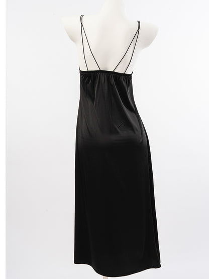 Soft Satin Lace Slip Dress