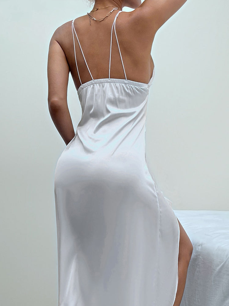 Soft Satin Lace Slip Dress