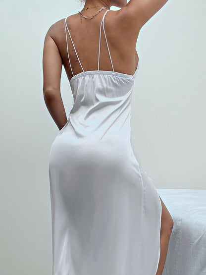 Soft Satin Lace Slip Dress