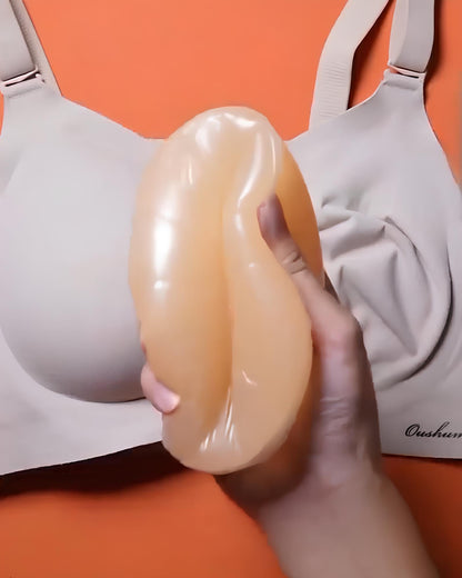 Seamless Bra with Removable Silicone Inserts – Natural Lift & Comfort