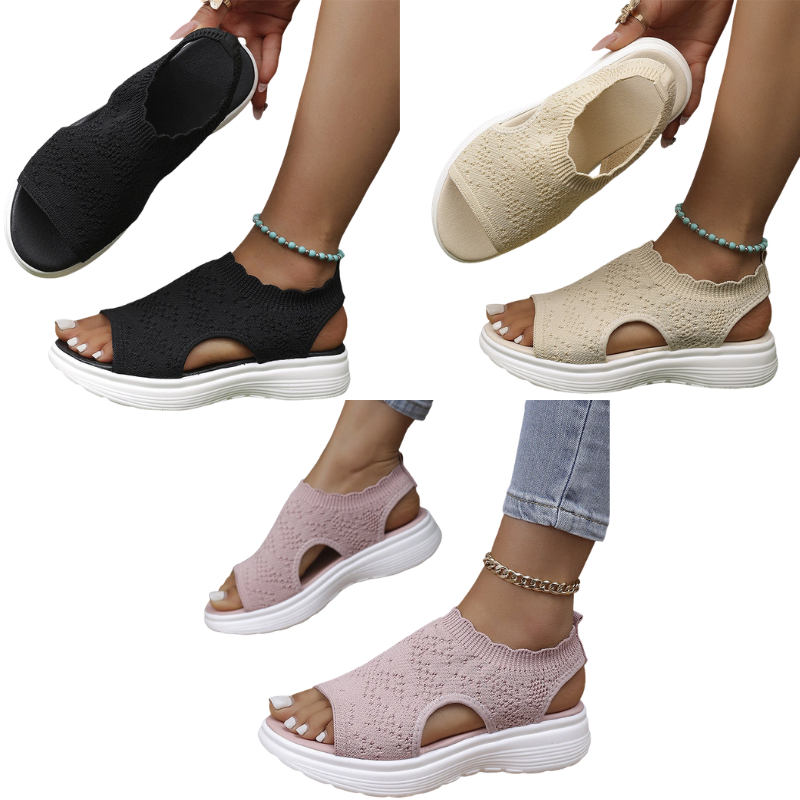 🔥Women's Breathable Knit Platform Sandals