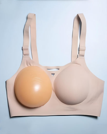 Seamless Bra with Removable Silicone Inserts – Natural Lift & Comfort
