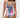 Beach Vacation Bohemian Floral Colorblock Print Low-cut Slim One-piece Tummy-control Swimsuit