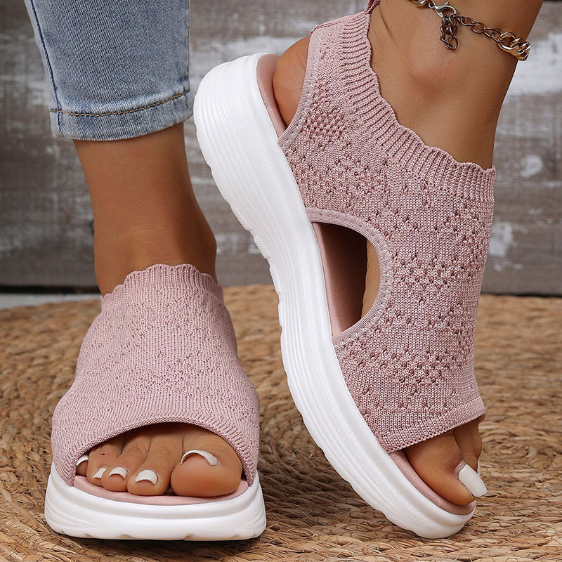 🔥Women's Breathable Knit Platform Sandals
