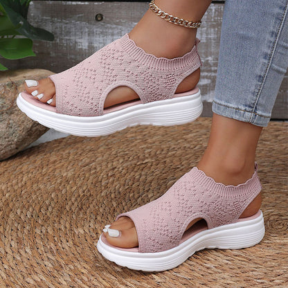 🔥Women's Breathable Knit Platform Sandals