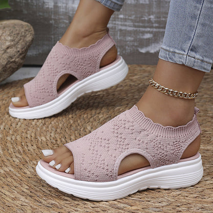 🔥Women's Breathable Knit Platform Sandals