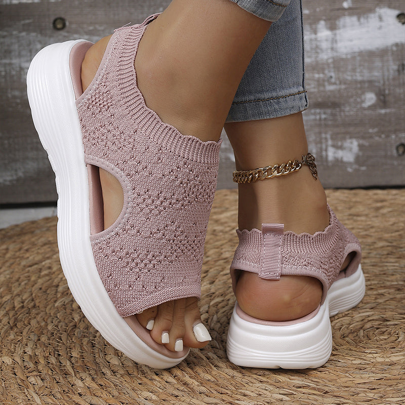 🔥Women's Breathable Knit Platform Sandals