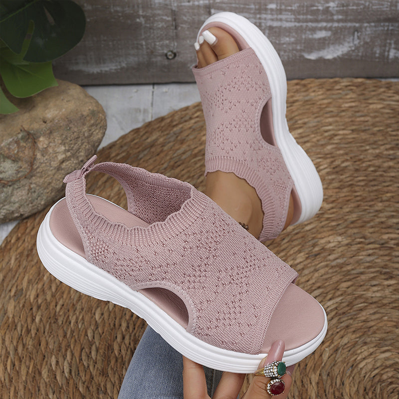 🔥Women's Breathable Knit Platform Sandals