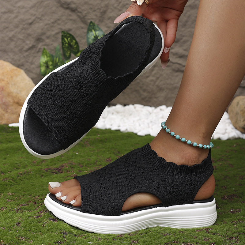 🔥Women's Breathable Knit Platform Sandals