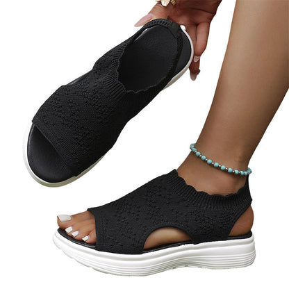 🔥Women's Breathable Knit Platform Sandals