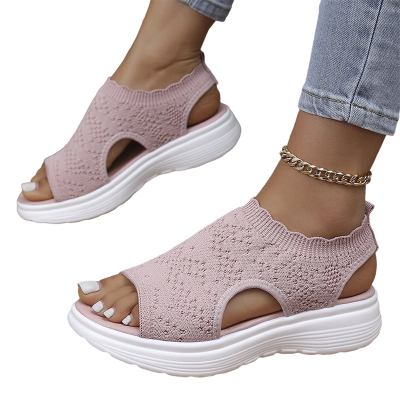 🔥Women's Breathable Knit Platform Sandals