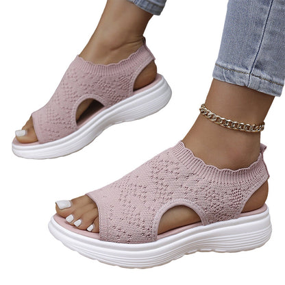 🔥Women's Breathable Knit Platform Sandals