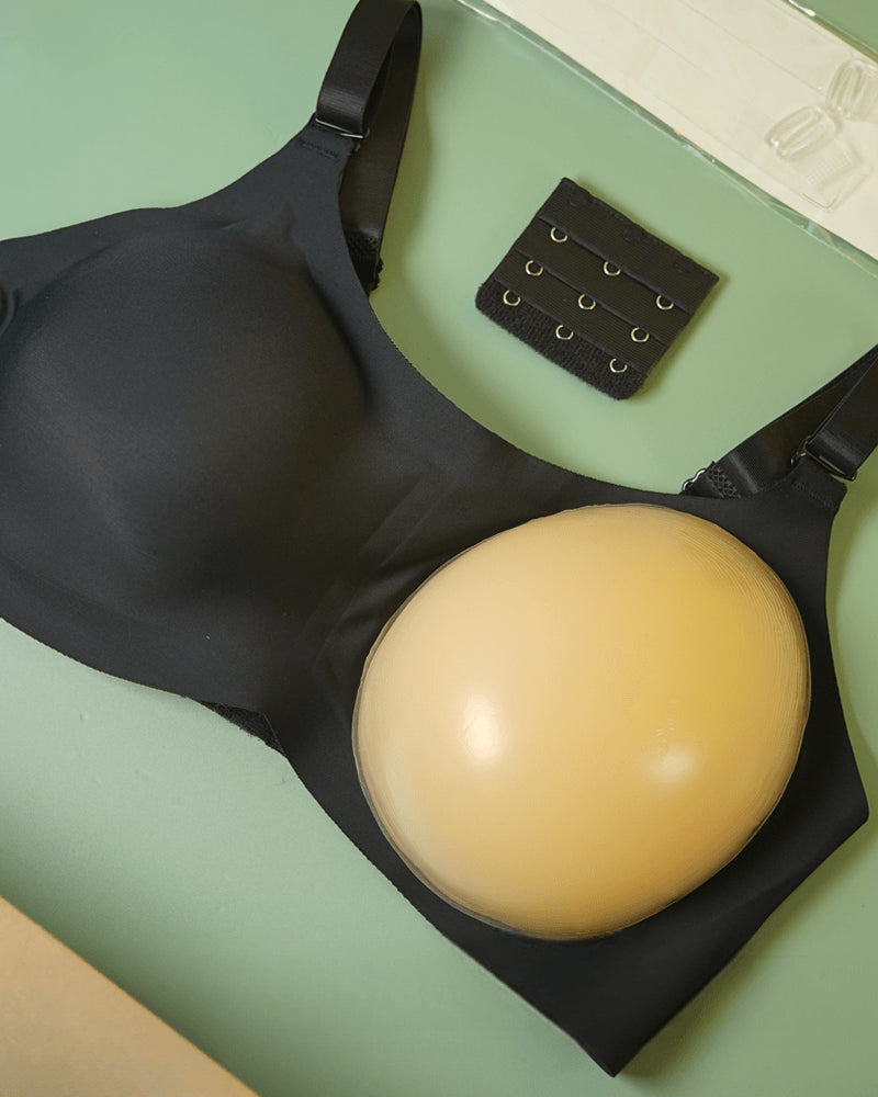 Seamless Bra with Removable Silicone Inserts – Natural Lift & Comfort